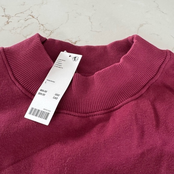 NWT BDG Urban Outfitters Emory Ruffle Mockneck Pullover Sweatshirt with Lace - Picture 11 of 13